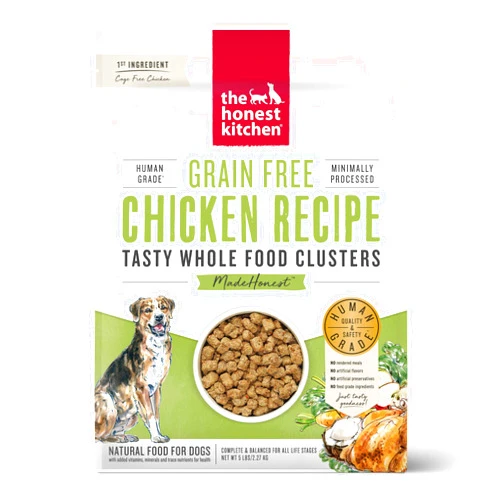 The Honest Kitchen Whole Food Clusters Grain Free Chicken Dry Dog Food, 5 lb Bag