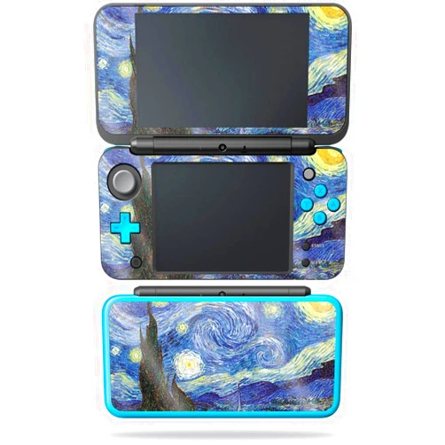 MIGHTY SKINS MightySkins Glossy Glitter Skin for Nintendo New 2DS XL - Starry Night | Protective, Durable High-Gloss Glitter Finish | Easy to Apply, Remove, and Change Styles | Made in The USA