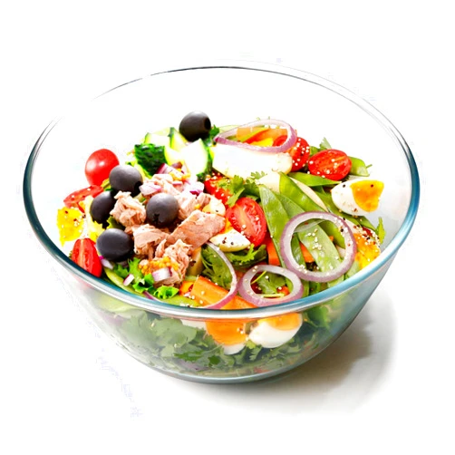 NUTRIUPS 4.7 Quart Large Glass Mixing Bowl, Clear Large Salad Bowls Glass Big Mixing Bowls for Kitchen