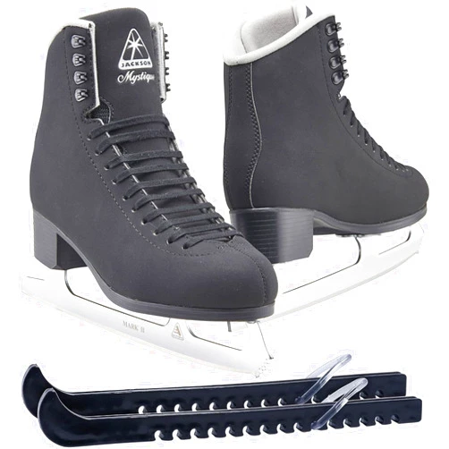 Jackson Ultima Mystique Figure Ice Skates for Men and Boys Bundle with Guardog Skate Guards