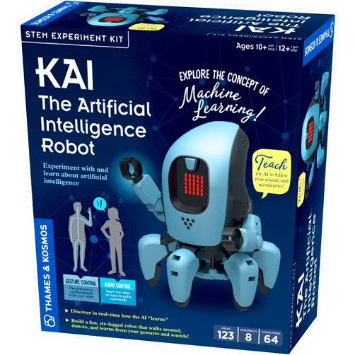 Thames & Kosmos Kai: The Artificial Intelligence Robot | Explore Machine Learning | Build an Innovative Smart Robot & Experiment with AI | App-Enabled for iOS & Android | Intro to AI for Kids