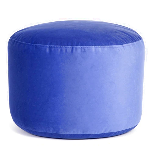 Gouchee Home Belgique Round Velvet Pouf, Foot Stool, Stuffed Ottoman Bean Bag Chair - Plush, Stylish, Lightweight, and Comfortable Furniture Accessory for Living Room and Bedroom - 20
