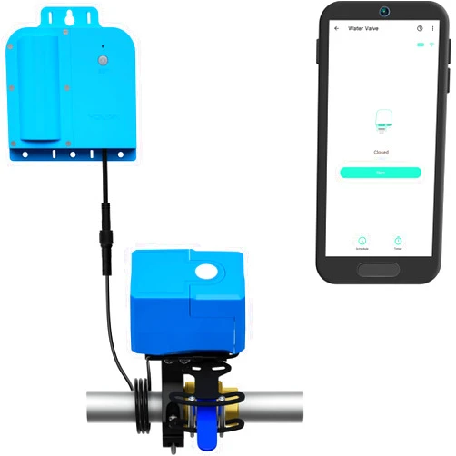 YoLink Wireless Valve Controller & Bulldog Valve Robot Automatic Water Leak Detection & Shut-Off Kit, Battery Powered with 10+ Years Battery Life HUB Required