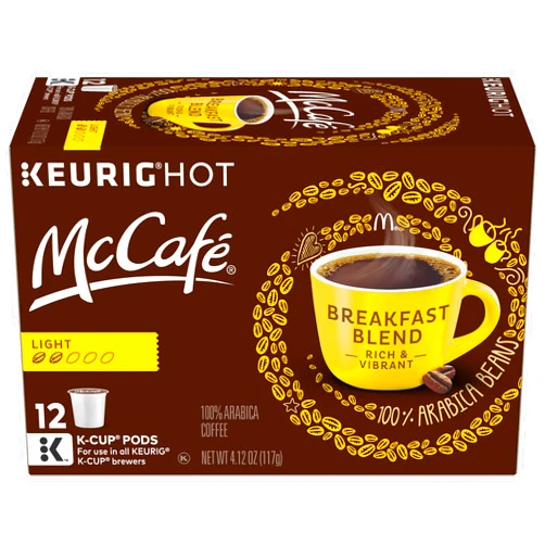 McCafe McCafé Breakfast Blend Light Roast K-Cup Coffee Pods (12 Pods)