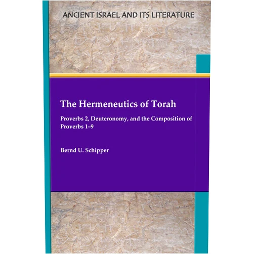 By Bernd U. Schipper (Author) Format: Kindle Edition The Hermeneutics of Torah: Proverbs 2, Deuteronomy, and the Composition of Proverbs 1–9