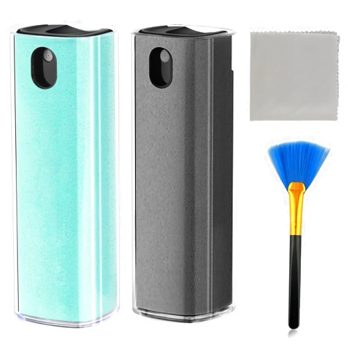 Usefulpro Fingerprint Proof Screen Cleaner,3 in 1Touchscreen Mist Cleaner Spray Wipe Cleaner,Safe for All Phones, Computer, Laptop, Tablet and Car Screen (Grey Tiffany Blue)