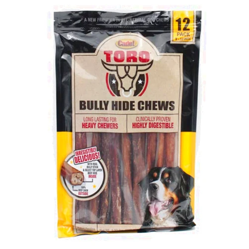 Generic Cadet Toro Bully Hide Sticks All-Natural Dog Chews, 9