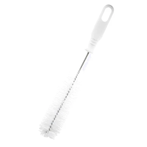 Lola Products Bottle Brush | Durable Poly Fiber Bristles | Galvanized Twisted Wire | Easy to Hang Gripper Handle | Rust Resistant, Washable & Dishwasher Safe | Crowned Head Gets Bottom of Bottle
