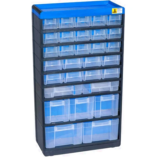 Allit VarioPlus Pro 53/60 464650 Small Parts Magazine (W x H x D) 300 x 525 x 135 mm Black/Blue, Polypropylene