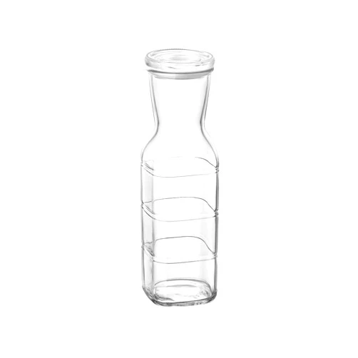 Bormioli Rocco Frigoverre Future 33.75 Oz. All Glass Pitcher With Airtight Lid, Made From Durable Glass, Dishwasher Safe, Made In Italy.