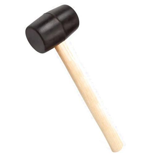 Edward Tools Rubber Mallet Hammer - 8 oz. Small Mallet with Wood Handle - Double Faced Heavy Duty Rubber Head