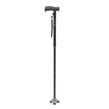 HurryCane HCANE-BK-C2 Freedom Edition Foldable Walking Cane with T Handle, Original Black