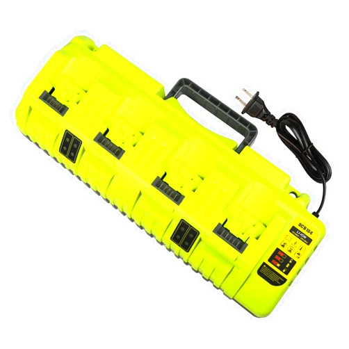 TOMAPEX DCB104 Battery Charger Replacement for Dewalt Battery Charger DCB102 DCB118 DCB107, 4-Port Battery Charger Compatible with Dewalt 12V 20V Max Li-ion Batteries DCB205 DCB206 DCB207 DCB606 (Green)