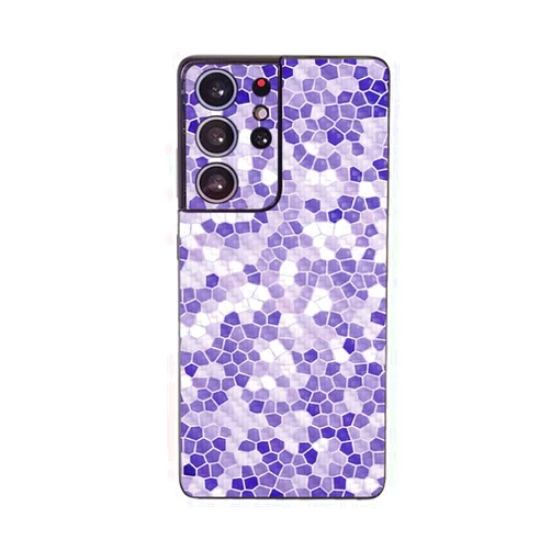 MIGHTY SKINS MightySkins Carbon Fiber Skin Compatible with Samsung Galaxy S21 Ultra - Stained Glass | Protective, Durable Textured Carbon Fiber Finish | Easy to Apply | Made in The USA