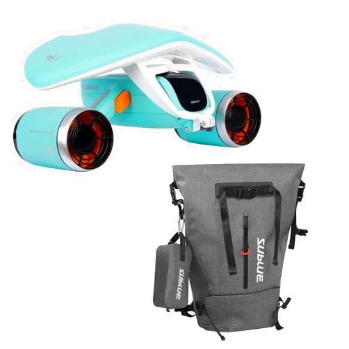 Sublue WhiteShark Mix Underwater Scooter(Aqua Blue)+Waterproof Backpack Bundle Set