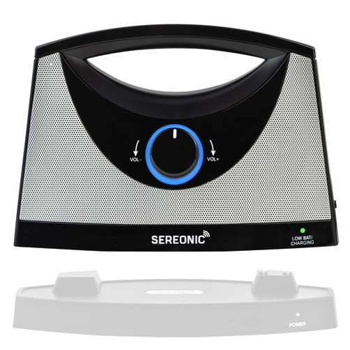 SEREONIC Extra Speaker Receiver Only Wireless TV Speaker System – TRANSMITTING BASE and AUDIO CABLES NOT INCLUDED – Pairs with BT-200 for Use of Multiple Speakers Around The House