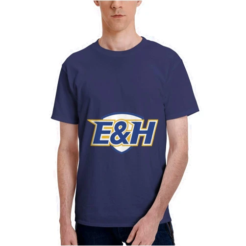 Cokyis Emory & Henry College Logo Men's T-Shirt, Cotton Short-Sleeved T-Shirt