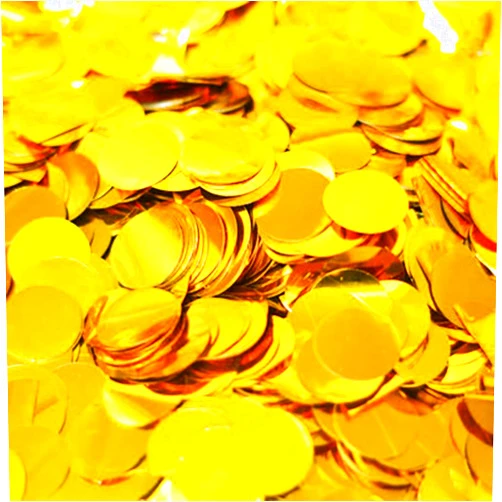 Huionvia Gold Confetti 1 inch Table Confetti Glitter 5000 pcs for Wedding Party Decoration or Filled Balloons