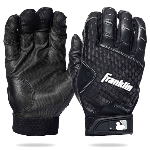 Franklin Sports MLB 2nd Skinz Batting Gloves - Adult & Youth Baseball & Softball - Men's & Kids Teeball & Softball Gloves - Multiple Sizes & Colors Available