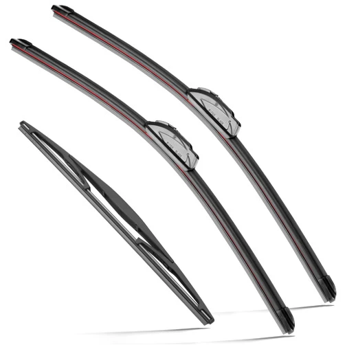 Raintok Windshield Wiper Blades Replacement for 2009-2020 Honda Fit Original Factory Quality Front Rear Wipers Blade Set for My Car - 28