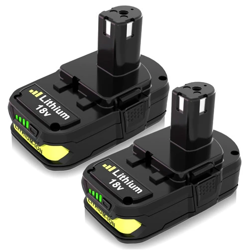 TOPBATT 3000mAh 18V P102 P108 Replacment for Ryobi 18V Battery Li-ion Compatible with Ryobi Battery 18V P108 P103 P104 P107 P109 Cordless Power Tools (Green)