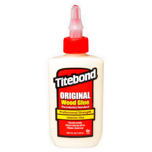 Titebond Original Wood Glue 5062, Industry Standard for Woodworking, Furniture Repair/Assembly, Construction, Home Repair or Modeling, 4 oz