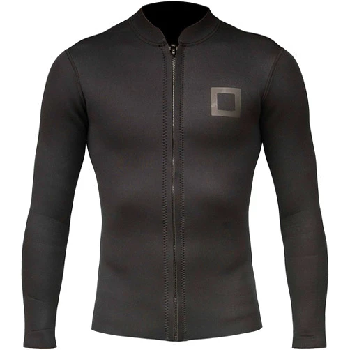 Surf Squared Men's Wetsuit Top Jacket 2mm or 3mm - Neoprene Long Sleeve for Warmth & Comfort, Extended Back Flap - Ideal for Surfing, Snorkeling & Watersports