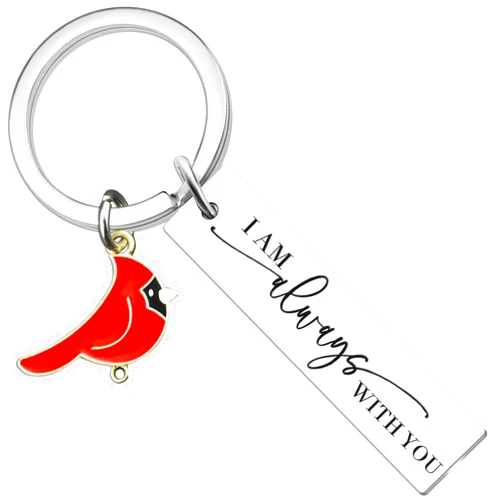 Igvean Cardinal Keychain Bereavement Gifts Sympathy Gift Memorial Gifts Loss of Mother Father Lover Friend Remembrance Grief Gifts for Condolence Funeral Baskets Cardinal Bird Themed Keyring