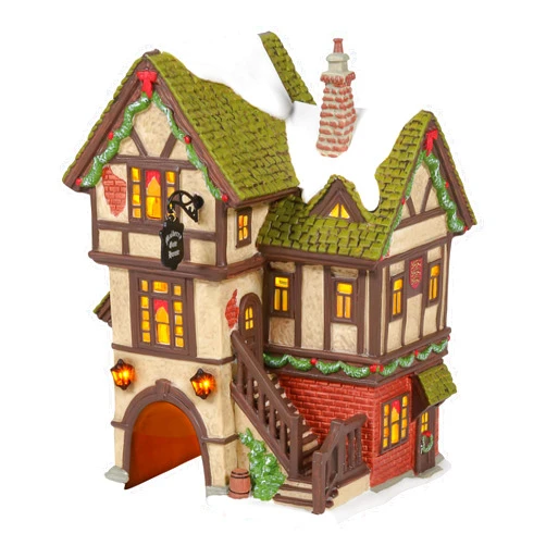 Department 56 Dickens Village The Mulberry Gate House Lit Building, 7.25 Inch, Multicolor