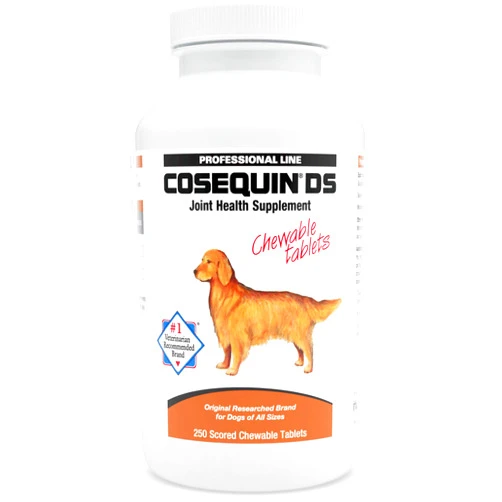 Nutramax Laboratories Nutramax Cosequin DS Joint Health Supplement for Dogs - With Glucosamine and Chondroitin, 250 Chewable Tablets
