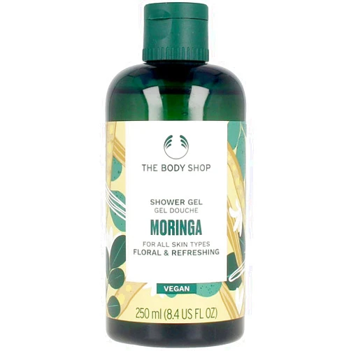 The Body Shop Moringa Shower Gel - Floral & Refreshing For All Skin - Vegan - 8.4 Fl Oz