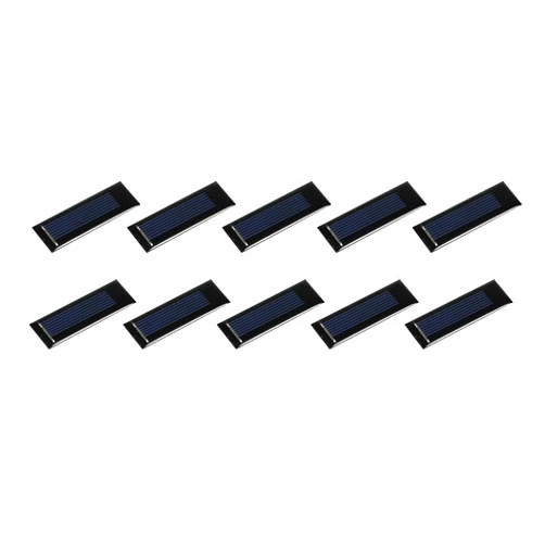MECCANIXITY Mini Solar Panel Cell 0.5V 160mA 0.08W 53mm x 18mm for DIY Electric Power Project Pack of 10