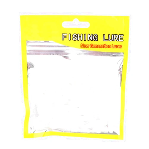 Tbest 50 Pcs 5cm Soft Fishing Lures, Plastic Fishing Bait T-Tail Grub Worm Baits Fish Tackle Accessory 9 Colors
