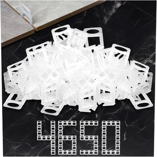 Storystore Tile Leveling System Tiles Leveler Spacers, 4650-Piece Leveling Spacer Clips - 1/8 Inch Tile Spacers Lippage Free Tile and Stone Installation for PRO and DIY