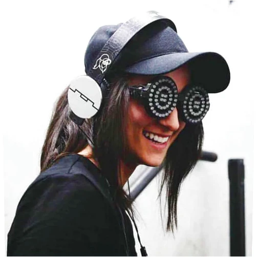 Earthradius Rezz LED USB Rechargeable Illuminating Glasses Spiral LED Full Spectrum Rave Eye Costume Night