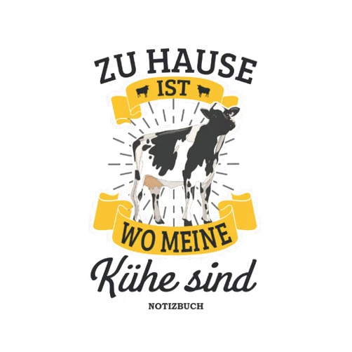 German Edition by Lustige Landwirte (Author) Landwirt Notizbuch |Zu Hause ist wo meine Kühe sind: Landwirt Geschenkidee | Bauer | Bauernhof: Tagebuch geeignet für jede Landwirtin mit Kühe, ... A5 / 22 x 15 cm, Cover matt (German Edition)