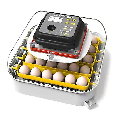 MATICOOPX 30 Egg Incubator with Humidity Display, Egg Candler, Automatic Egg Turner, for Hatching Chickens