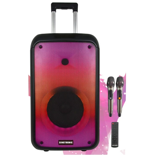 SINGTRONIC BT-0808Pro Portable 500W All in One Karaoke System, Free: 2 x Professionial Microphones