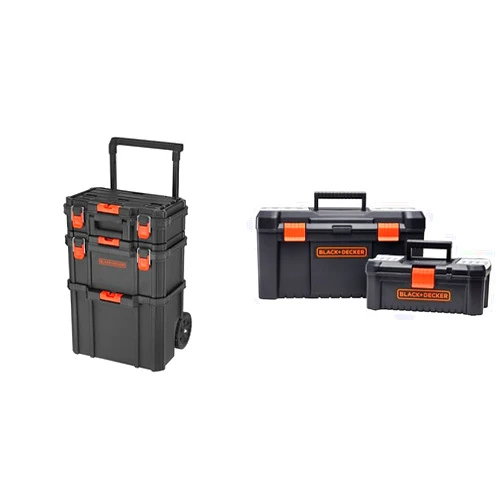 beyond by BLACK+DECKER Stackable Storage System & Tool Box Bundle (3 Piece Set)