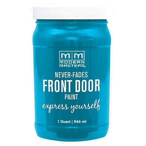 Modern Masters 296681 Front Door Paint, Quart, Satin Tranquil