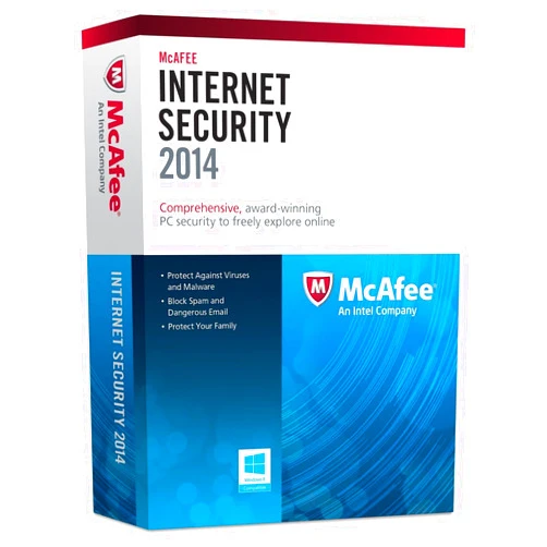 McAFEE Internet Security 2014 (Protects up to 3pcs) Instant 2015 and 2016 When Released Upgrade