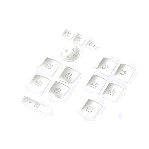 Duoles MAXDOOL 14 Pieces Car Window Glass Lift Button Trim Cover Sticker for Mercedes Benz A/B/C(W204)/E(W212)/GLA/CLA/GLK/GL/ML/GLE-Class