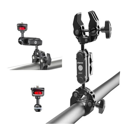 ULANZI Super Clamp Double Camera Clamp with 1/4