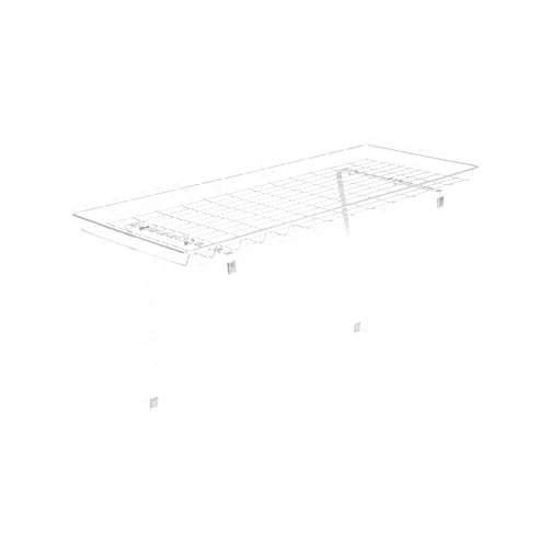 Household Essentials Rear Display Over-The-Washer Storage Shelf to Organize and Store Laundry Room Supplies, Silver