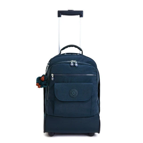 Kipling Women's Sanaa Large Rolling Backpack, Adjustable Padded Straps, Slide-Up Handle, Crinkle Nylon Backpack