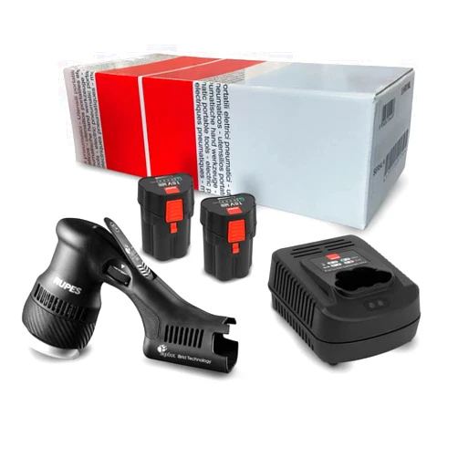 RUPES iBRID MINI polisher STB 1-HLR75 1-Charger 2-Battery Pack