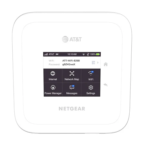 NETGEAR Nighthawk M6 5G WiFi 6 Mobile Hotspot Router (MR6110) – Blazing Fast Wireless Hotspot Router, Unlocked, Certified with AT&T and T-Mobile - White (Renewed)