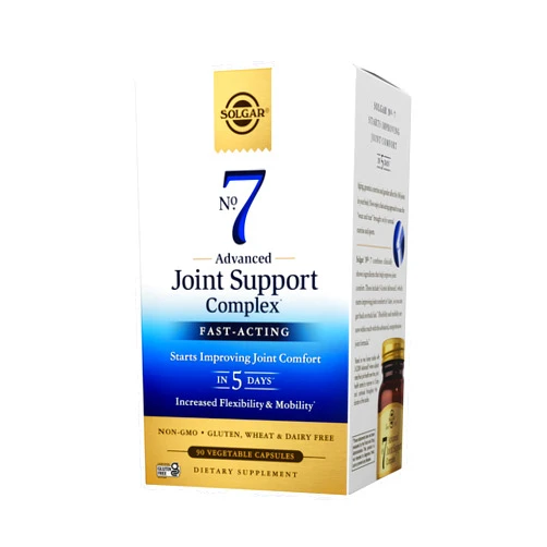 Solgar No. 7 - Joint Support and Comfort - 90 Vegetarian Capsules - Increased Mobility & Flexibility - Gluten-Free, Dairy-Free, Non-GMO - 90 Servings