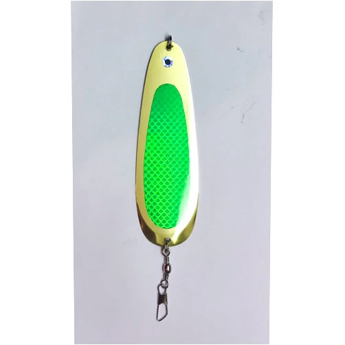 Montana Tackle Company Kokanee Dodger: Green Prism/Brass