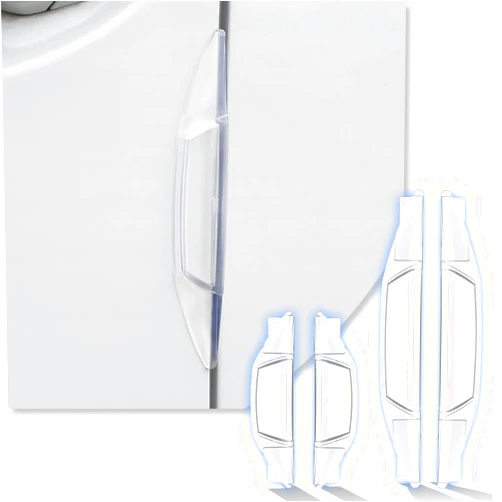 Miytsya Pack-4 Auto Door Side Edge Protection Guard Universal, Self-Adhesive Anti-Scratch Collision Protector Trim Sticker for Car Side Door Edge Bumper Guard Protector Strips (Transparent)